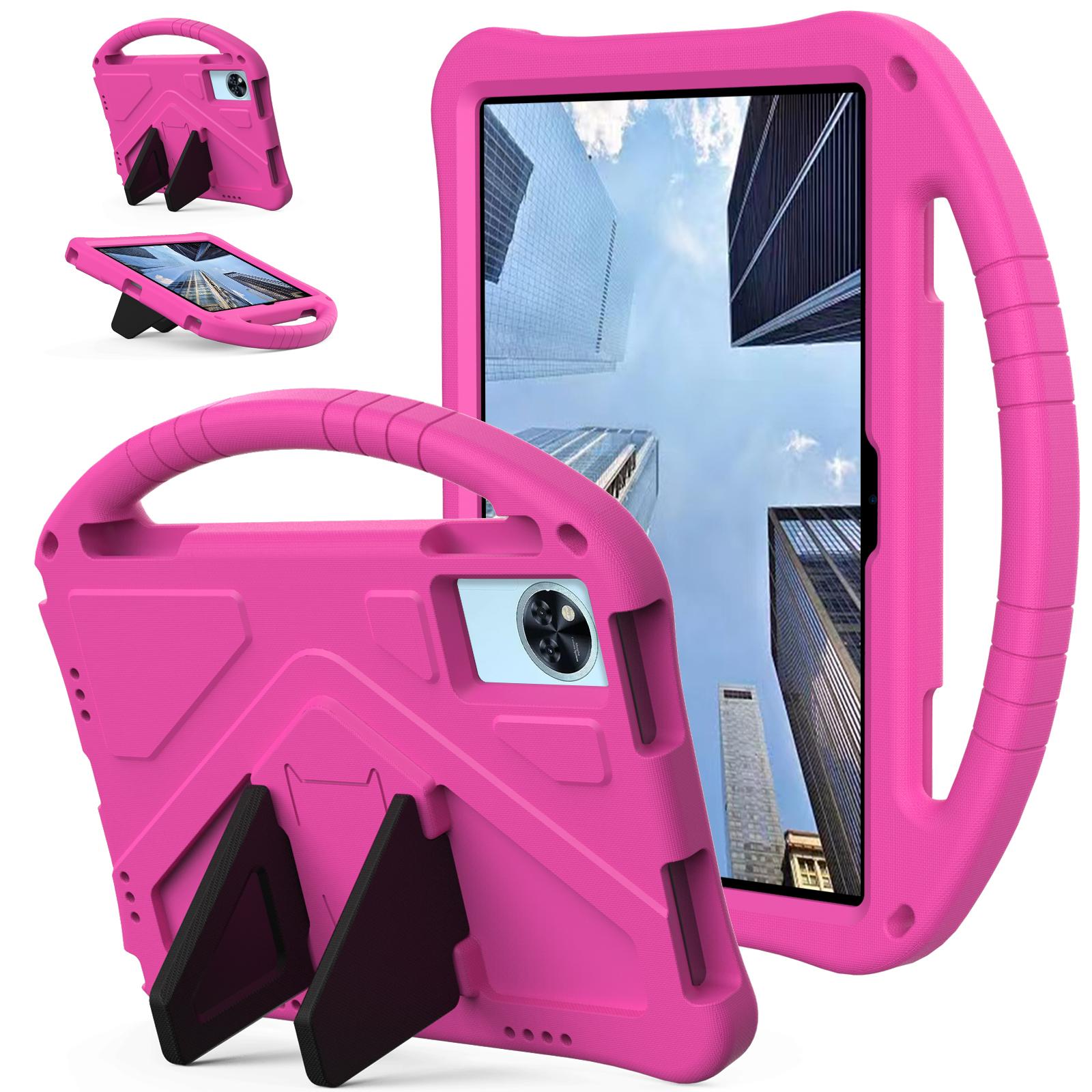 

Kids Funda EVA Case Universal For Doogee Tab G6 Plus U11 Pro 2025 11.0 inch Kickstand Cover With Portable Hand Holder Shockproof Tab G6-G6 Plus 2025 рожевий червоний колір