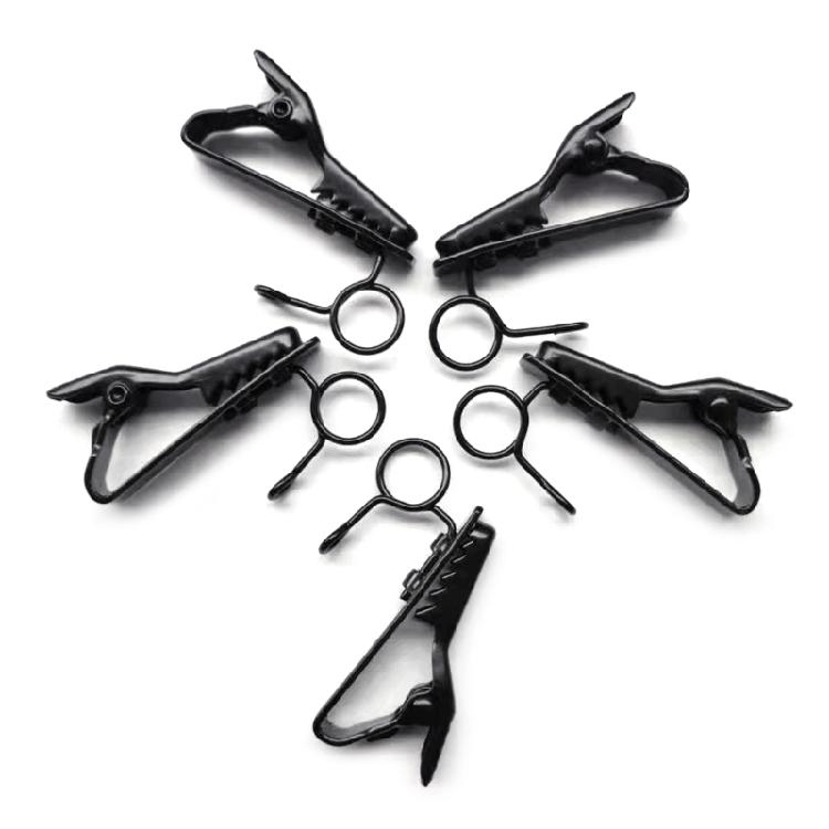 5PCS Mini Clamp Iron Earphone Microphones Clips For T-shirt Collar Clip
