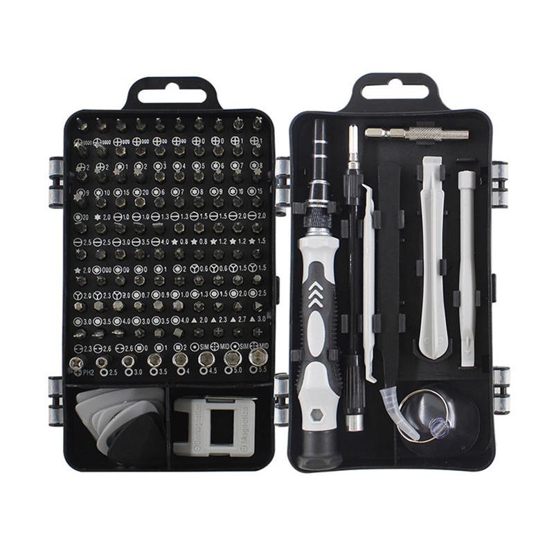 

115 шт./компл., машина для демонтажа мобильного телефона с одними часами, крестообразная машина для обслуживания хром-ванадиевой стали, 119, комбинированный костюм отвертки чёрный