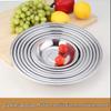 SIFAR 14cm Stainless Steel Round Dinner Plates (10-Pack)