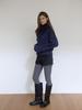 Asula Cozy Highneck Cardigan (Navy)