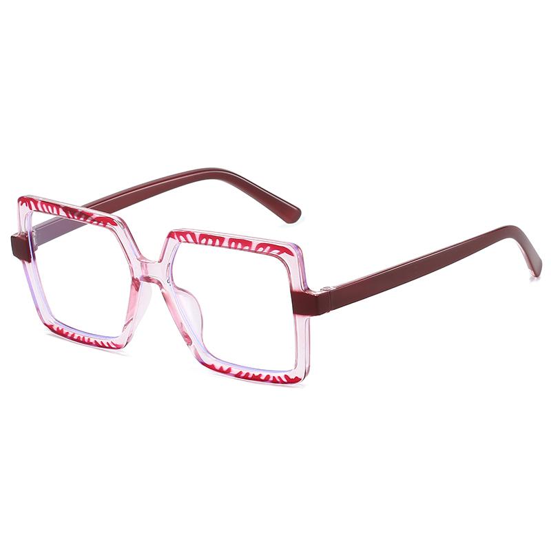 Blaulichtfilterbrille Exquisite Mode Quadratische Brille Damen Herren Retro Luxus Brille Blaulichtblockierend Mann Dame Brille