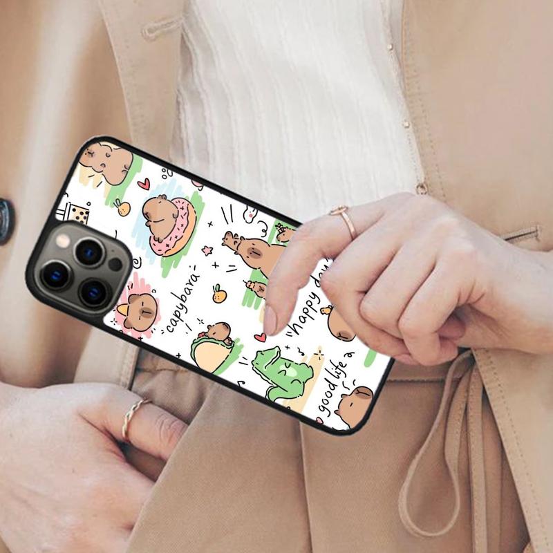 Cute Capybara Funny Magnetic Phone Case For APPLE iPhone 17 Air 16 14 13 12 Pro Max 15 Plus Wireless Charge With MagSafe Cover