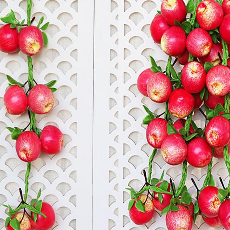 Artificial Vegetable Fruit String Vine for Home Wedding Garden Decoration Hanging Garlands Wall