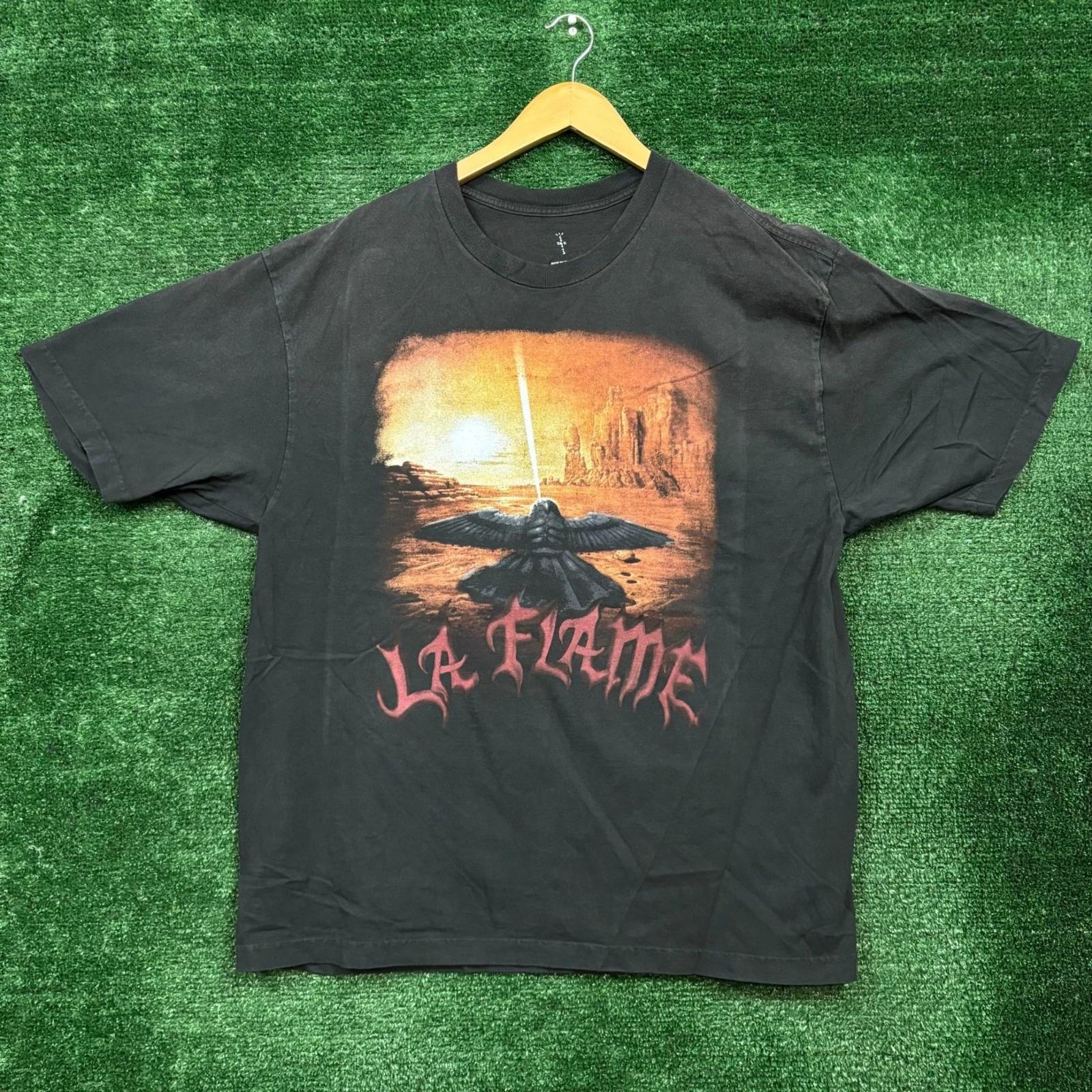 

Travis Scott LA Flame Coachella Festival Hip-Hop T-shirt Size Extra Large M