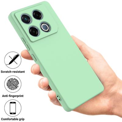 Etui na Infinix GT 20 Pro 5G z płynnego silikonu, odporne na zarysowania, pokrowiec na telefon ze smyczą