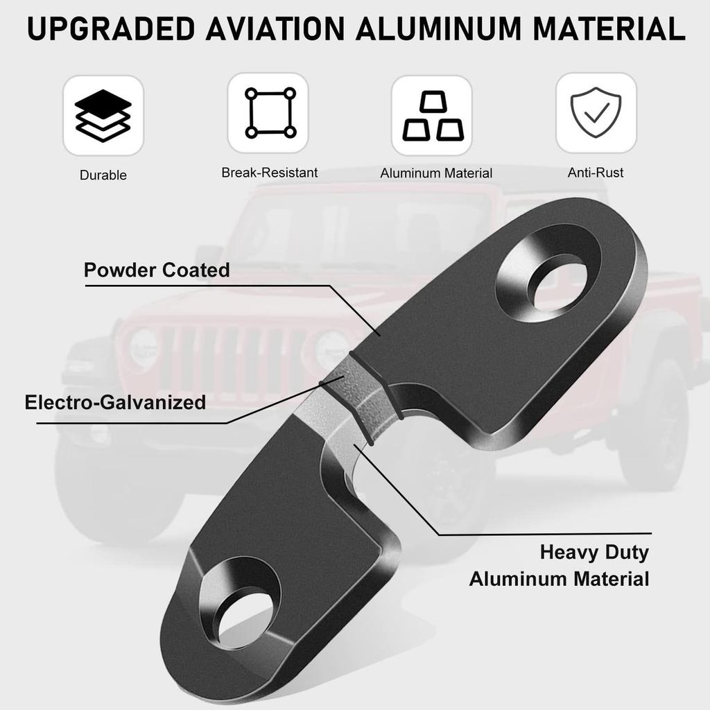 Wrangler JK/JL/JT Sonnenblenden-Hakenclips