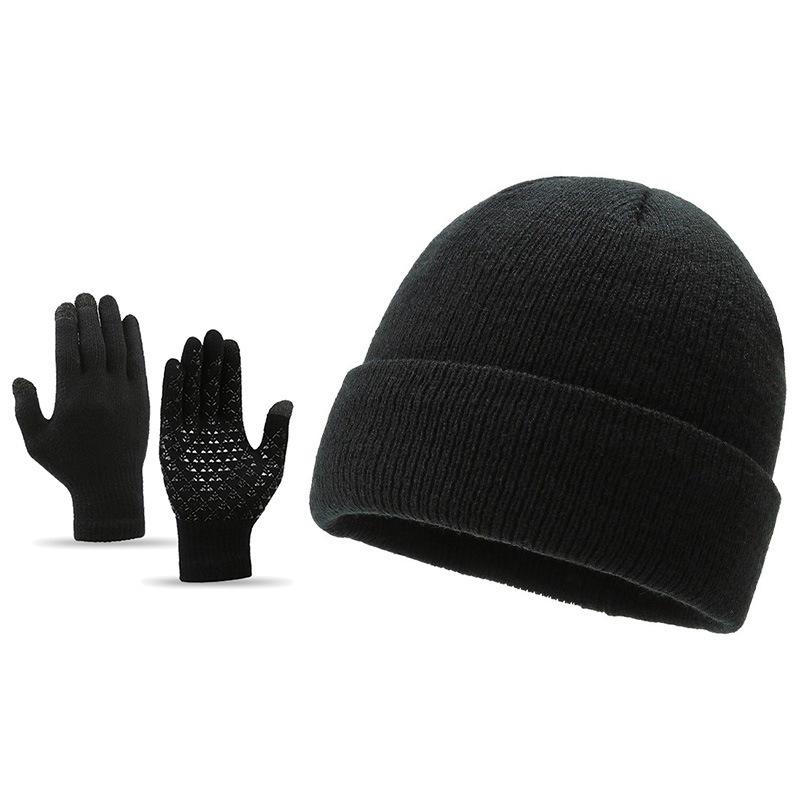 Winter Men's and Women's Hats Outdoor Riding Cold-proof and Warm Ear Protection Knitted Hat Korean Version Fashionable Versatile Solid Color Dome Hat
