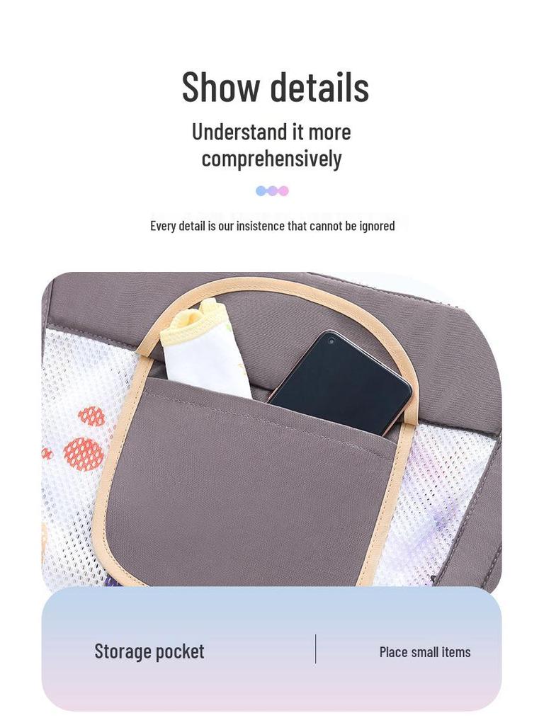 Multifunctional Summer Baby Carrier: Front & Back, Lightweight, Ergonomic, Labor-Saving, Front-Facing Design for Outings.