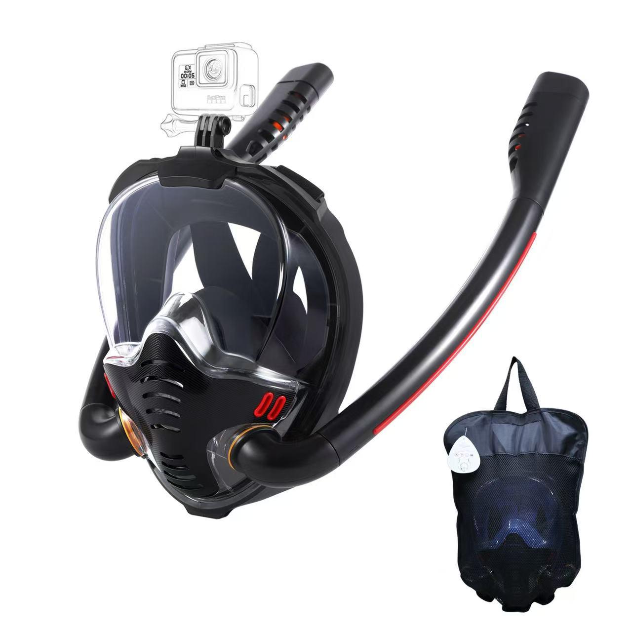 

Waterproof Full-Face Snorkeling Mask with Dry Snorkel for Kids and Adults -