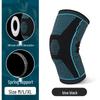 Silicone Spring Sports Knee Pads - Colored Knitted for Running and Mountaineering, Unisex