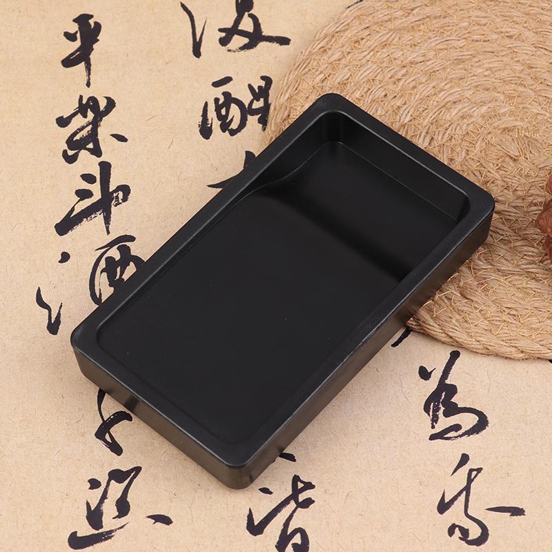 Beginner Plastic Ink Stone Set Grinding Inker For Chinese Calligraphy Pine Soot Inkstick Xuan Rice Paper Writing Painting