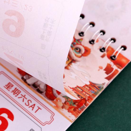 2026 Chinese New Year Zodiac Calendar The Year of Horse Wall Hanging Calendar Traditional Lunar Monthly Calendar for Home Restaurant Office Wall Decor