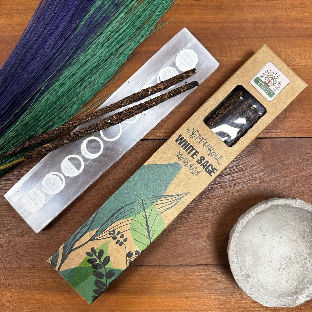 6x White Sage Incense Sticks – Masala
