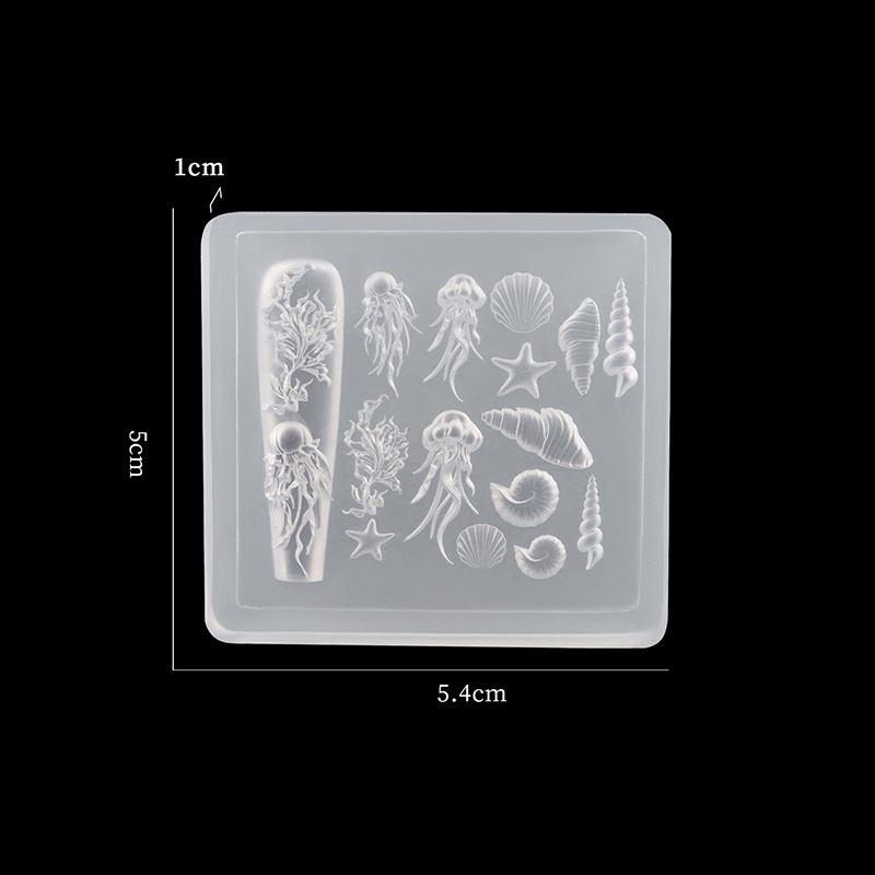 3D Bowknot Silicone Nail Mold Flower Petals Butterfly Heart Diy Design Manicure Template Carving Nail Art Stencil Tool