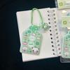 Cute Mini Puff Foam Keychain Cartoon Girl Phone Keyring Pendant Key Hanging Decoration Bag Charms For Couple Gifts