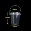 Food Grade Plastic Thicken Bucket Small Clip Stationery Storage Bucket Milk Tea Pickle Takeaway Bucket With Lid Storage