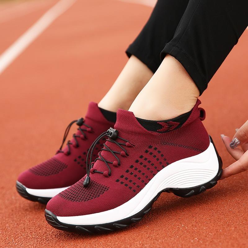 2021 Zapatos de plataforma plana para mujer Zapatillas de mujer para mujer  Malla transpirable Tenis Zapatos de mujer para zapatillas zapatillas  zapatillas mujer comprar a buen precio — entrega gratuita, reseñas reales