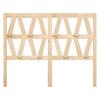 Headboard 146 X 4 X 100 Cm Solid Pine Wood