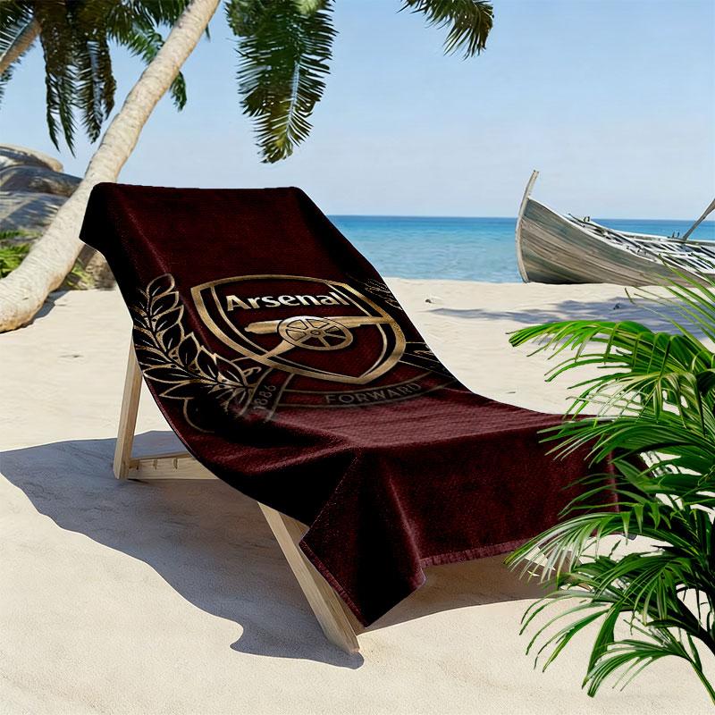 Arsenal F Print Beach Towel, Large Soft Quick Dry Towel for Beach Camping Swimming