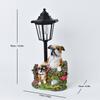 JYL TS/072,Resin Garden Gnome Solar Outdoor Light Figurine Statue Lamp for Garden Villa Home Decor
