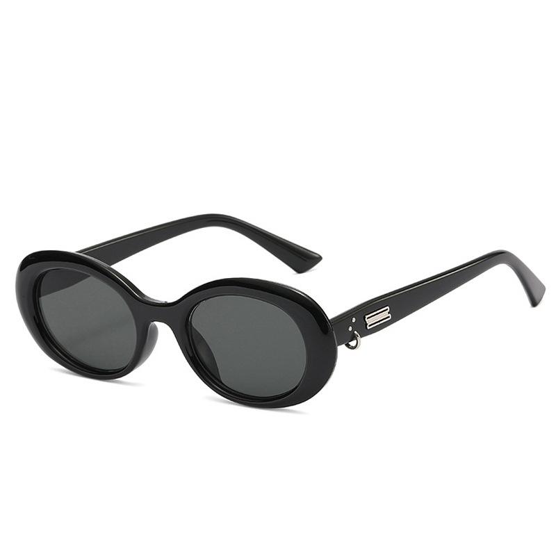 New Stylish Oval Sunglasses for Women Men UV400 Protection Outdoor Fashion Sun Glasses