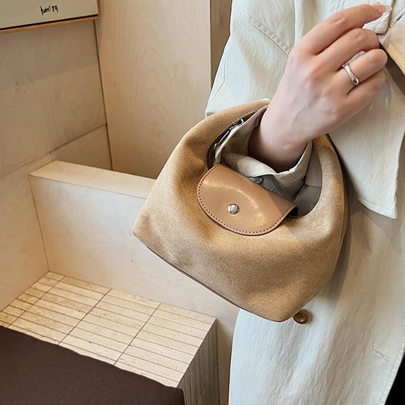 Yogodlns Fashion Women Nubuck PU Leather Handbags High Quality Ladies Small Shoulder Hobo Bags Casual Crossbody Bags for Daily Use