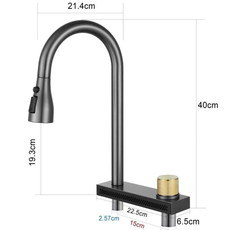 Stainless Steel Pull-Out Kitchen Faucet