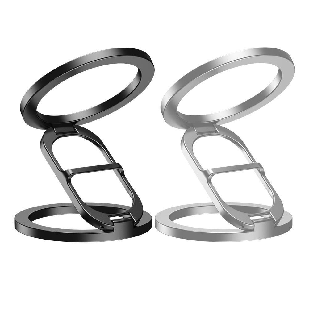 Car Phone Holder With Bi-directional Magnetic Suction Foldable And Auto Saving Space Rotating And Stand Kitchen Office 360 Q3h3