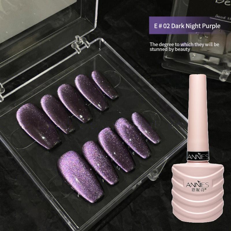 Kristall-Magnet-Katzenaugen-Gel-Nagellack, holografisch, reflektierend, glitzernd, UV-semipermanente Lacke, Maniküre, Nagelkunst