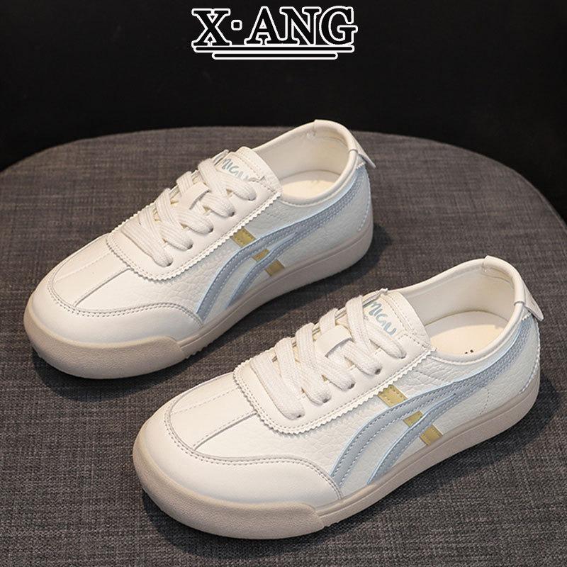 Leather soft-soled women's shoes autumn new versatile little white shoes casual sports shoes