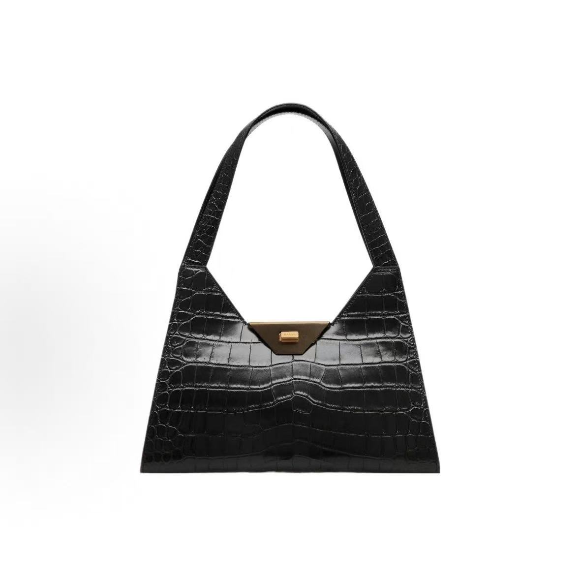 

Bally Trilliant Gold Buckle Structured Python Print Leather Tote Shoulder Bag Women Bags Black 6305977 Basic Set (Bag+Dust Bag)