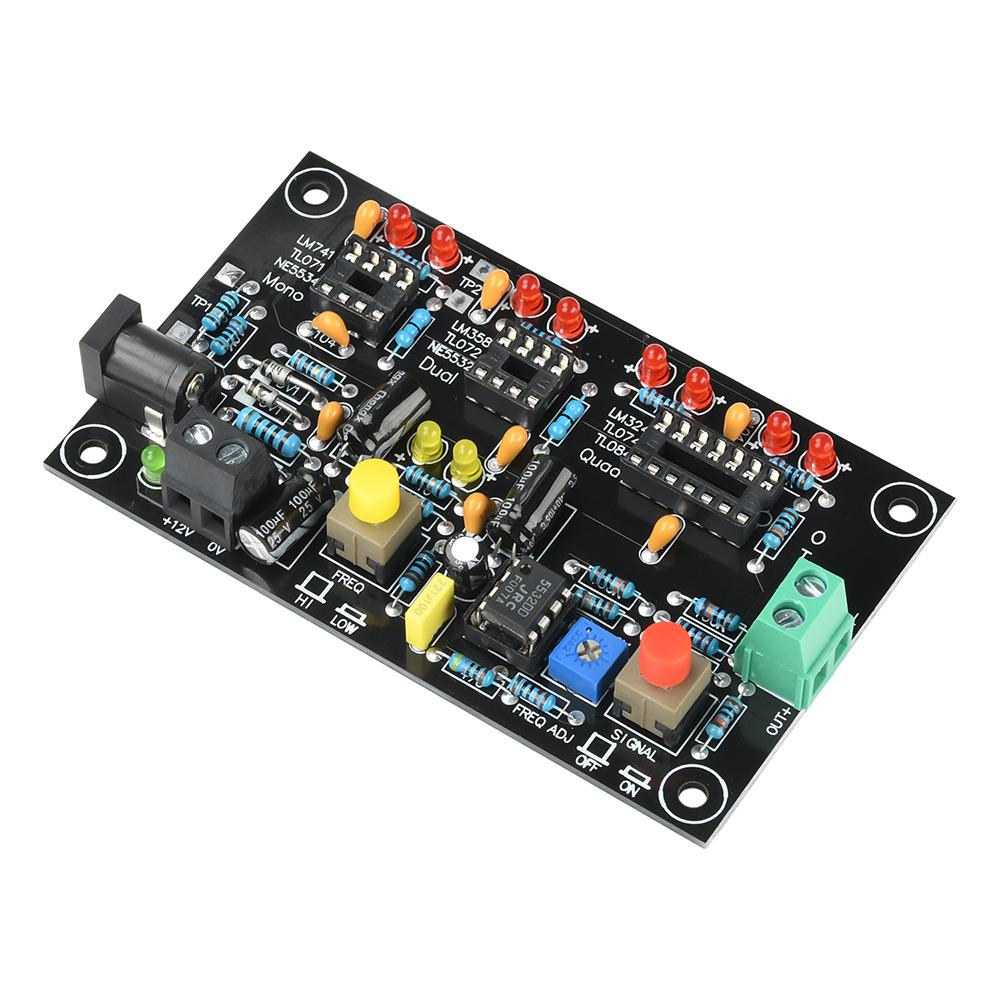 DC 12V T2 Operational Amplifier OP AMP Tester With LED Indicator Light For Mono Dual Quad High Speed Low Speed Differentiation