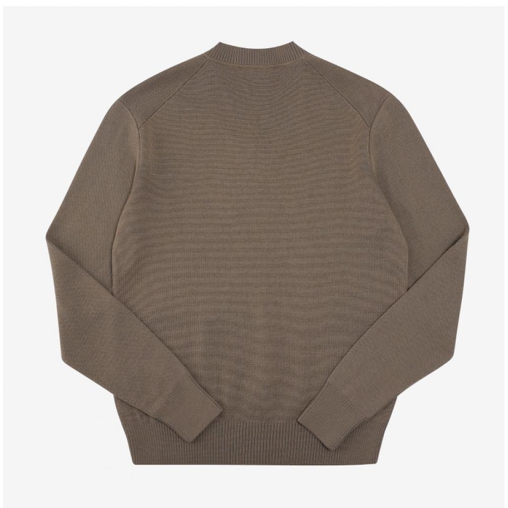 Ami Hks201 001 281 Ami De Coeur Small Heart Logo V Neck Mens Knit