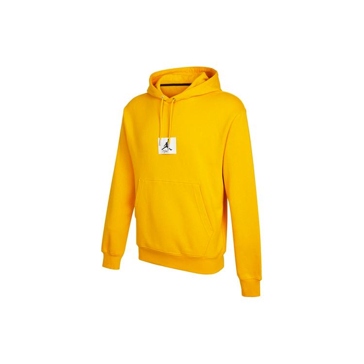 Jordan Sweatshirts Men's Yellow Hooded Moderate Regular DA9817-713