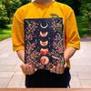 (pack of 6)   Celtic Wolf Journal Grimoire Antique Deckle-Edged Paper - Book of Shadows Leather-Bound Big Size Writing Notebook