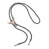 6Pcs Men's Fashion Rodeos Bolo Tie with Adjustable Leather Strap and Western Cow Skull Metal Pendant Necktie Necklace