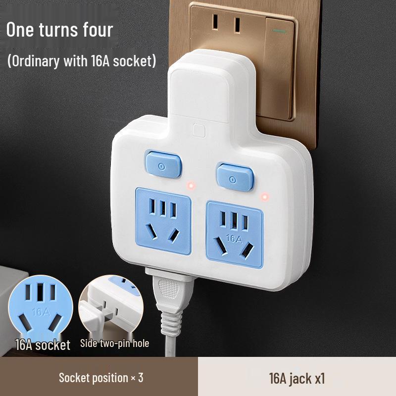 High-Power 16A Multi-Position Socket Board with USB