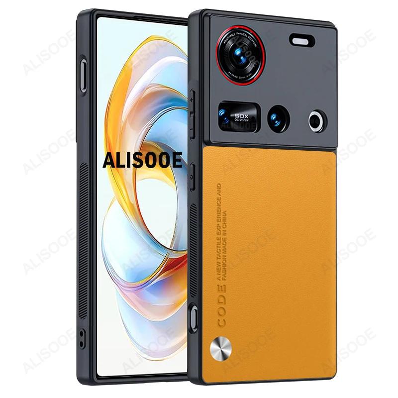 Luxus Hülle für Nubia Z70 Ultra Case Hochwertige PU-Leder Schutzhülle für ZTE Nubia Z70 Ultra 5G Stoßfeste Capa