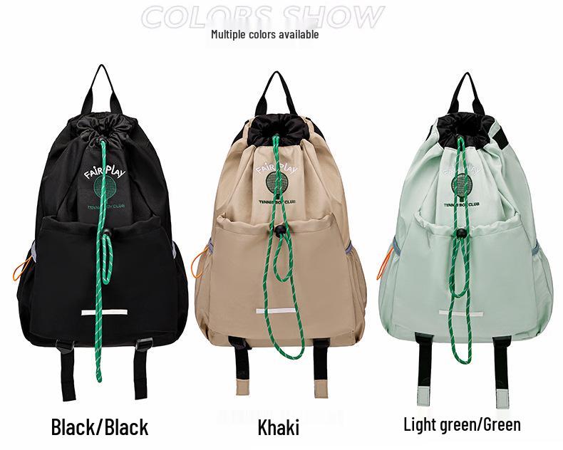 Leichter Faltbarer Yoga- & Fitness-Rucksack mit Kordelzugverschluss - Rucksack mit großem Fassungsvermögen für Studenten