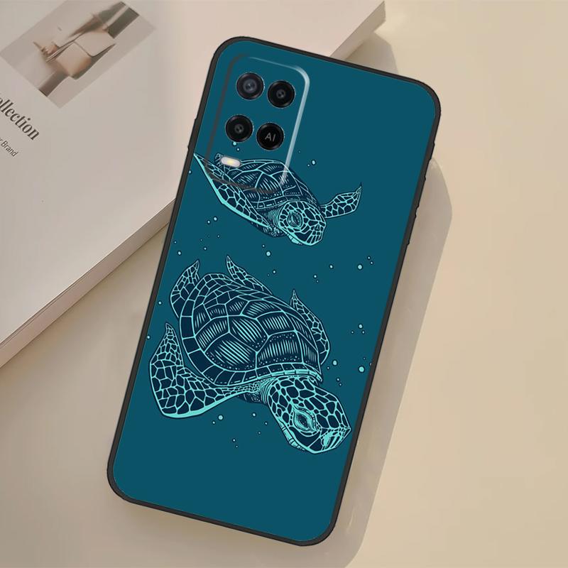 Sea Turtle Case For Oppo A5 Pro A15 A17 A57 A77 A18 A38 A58 A78 A98 A96 A76 A16 A94 A74 A54 A40 A60 A80