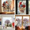 4th of July Window Clings Patriotic American Flag Red Blue White Tree Balloons Stickers Independence Memorial Day Static Decals for Store Glass Decor