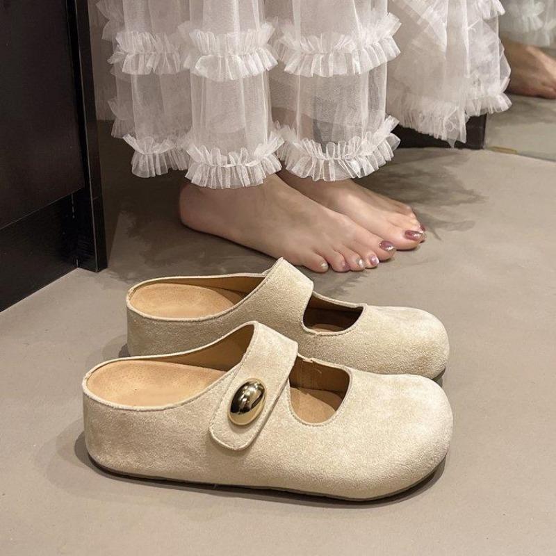 Women S French Style Thick Sole Birkenstock Mules Summer Slip On Shoes
