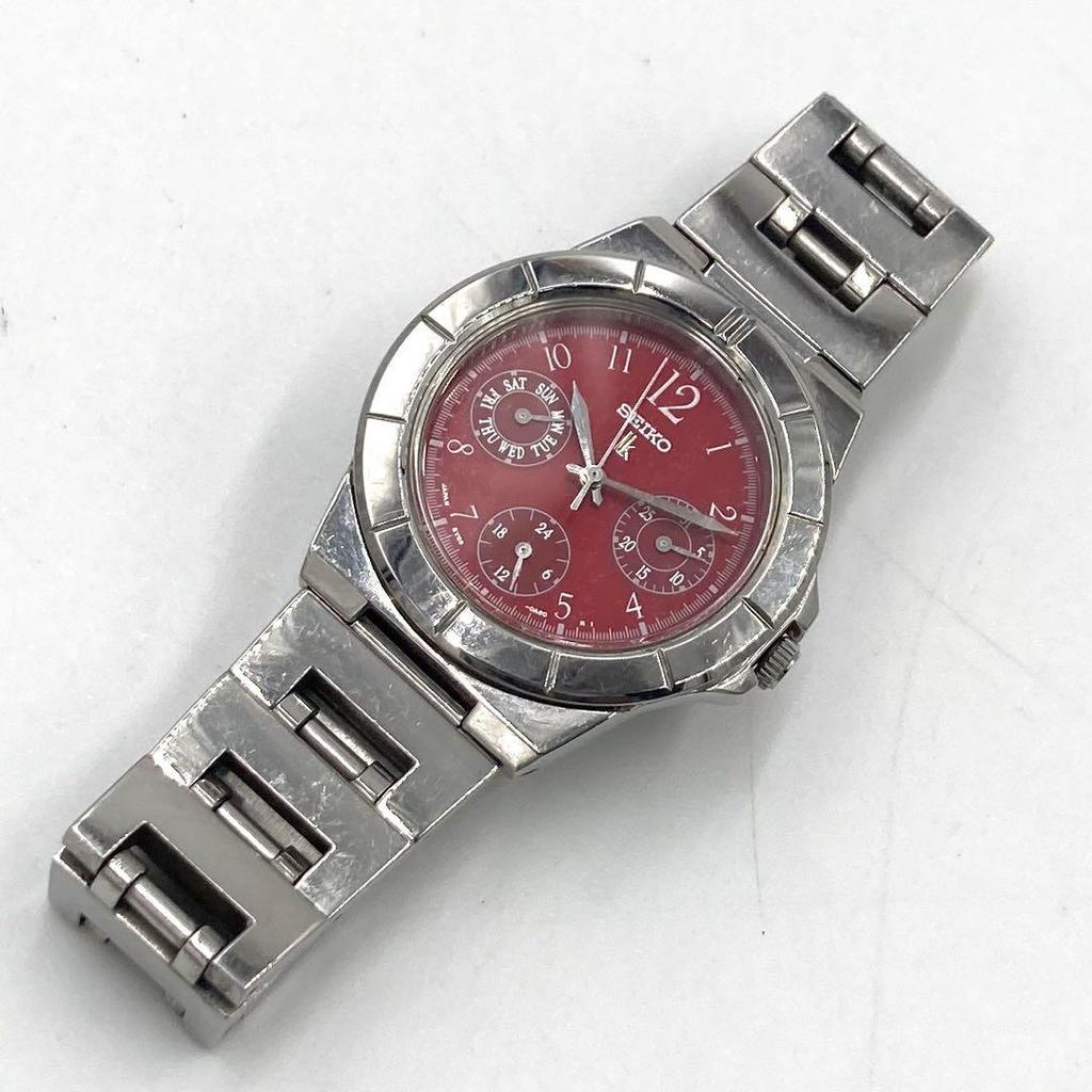 [USED] Working Seiko Rukia QZ Chronograph Watch 5Y89-0B30