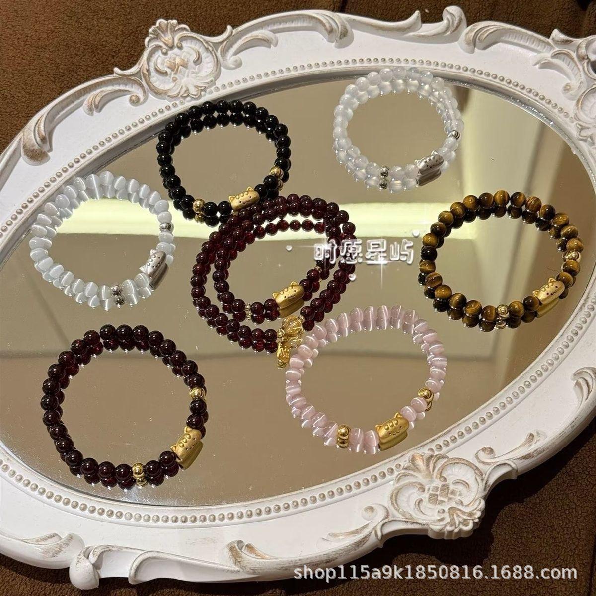 

Xiaohongshu Baguette Cat Bracelet: Cute, Versatile & Fashionable for Couples, Best Friends, and Girls