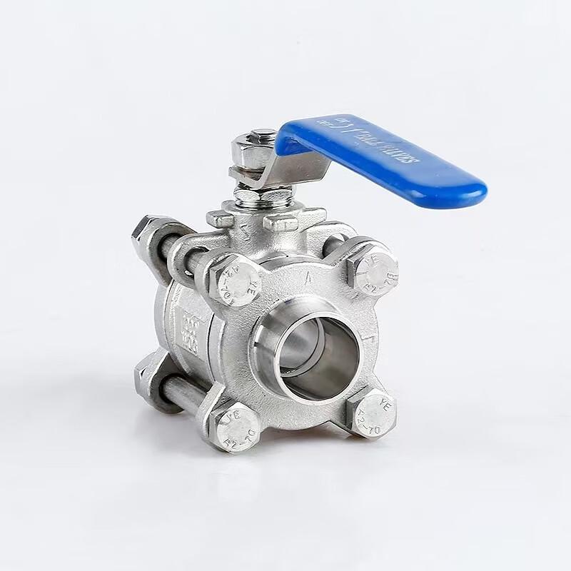 Sanitary 316L Stainless Steel Three-Piece Welded Ball Valve