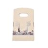 100 Teile/los Rosa Eiffelturm Verpackung Taschen Kunststoff Einkaufstaschen Mit Griff,