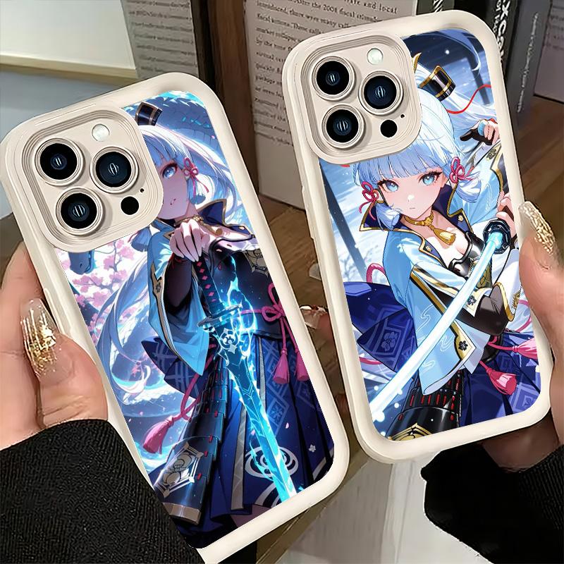 Genshin Impact Kamisato A-Ayaka Phone Case for iPhone 16 17 Air 16E 15 Pro Max 14 Plus 13 12 Mini Capa Soft Shell Silicone Funda