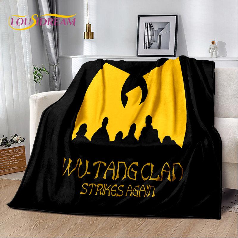 Wu T-TANG Clans Series Sign Soft Plush Blanket,Flannel Blanket Throw Blanket for Living Room Bedroom Bed Sofa Picnic Cover Kids