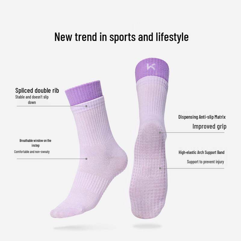 Mittellange Patchwork Sports-Yogasocken